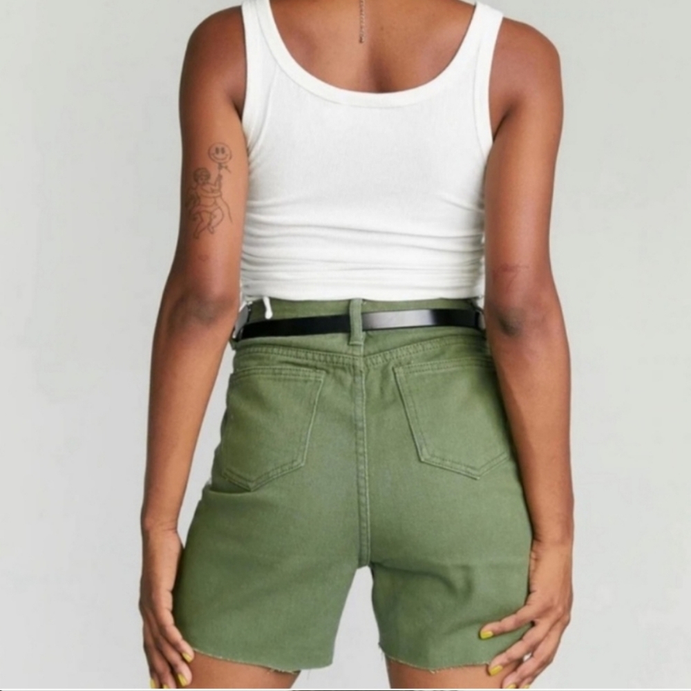 Princess Polly Abel High Waisted Denim Shorts NWT - Picture 1 of 7